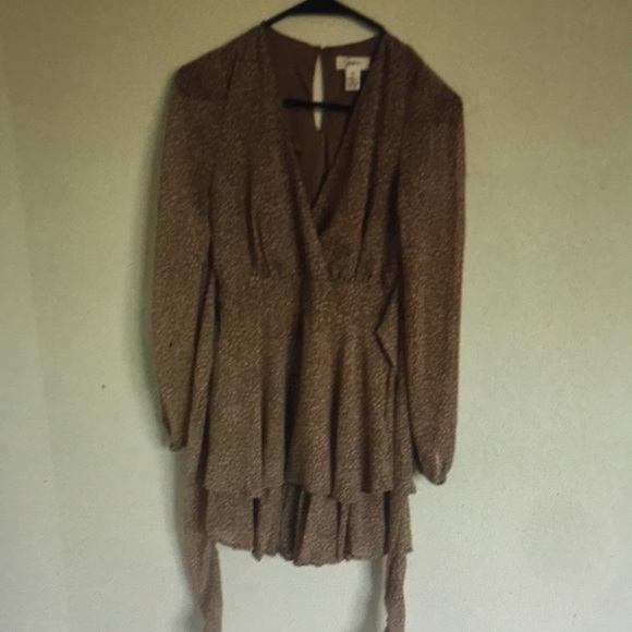 Brown Long Sleeve Dress - Picture 1 of 1